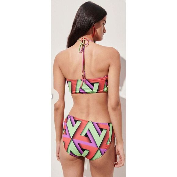 RACHEL COMEY BALVAN SWIM in GREEN MULTI NWT Size Small - Picture 4 of 6